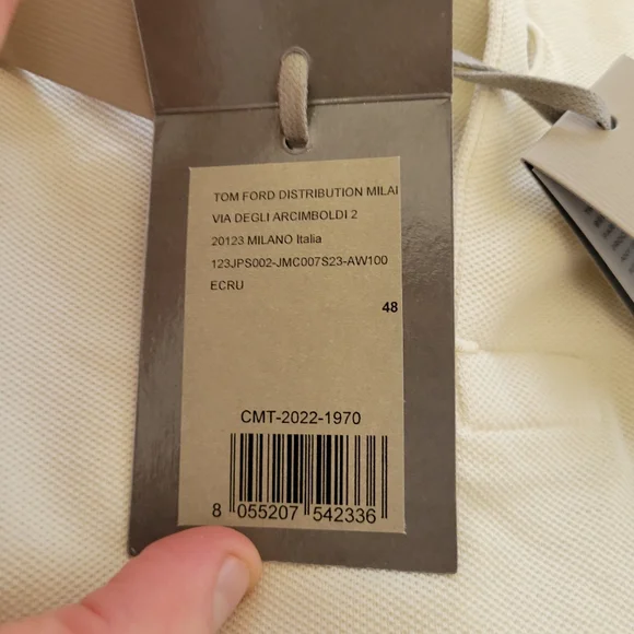 Tom Ford Off Whit Polo Shirt - Picture 5 of 6